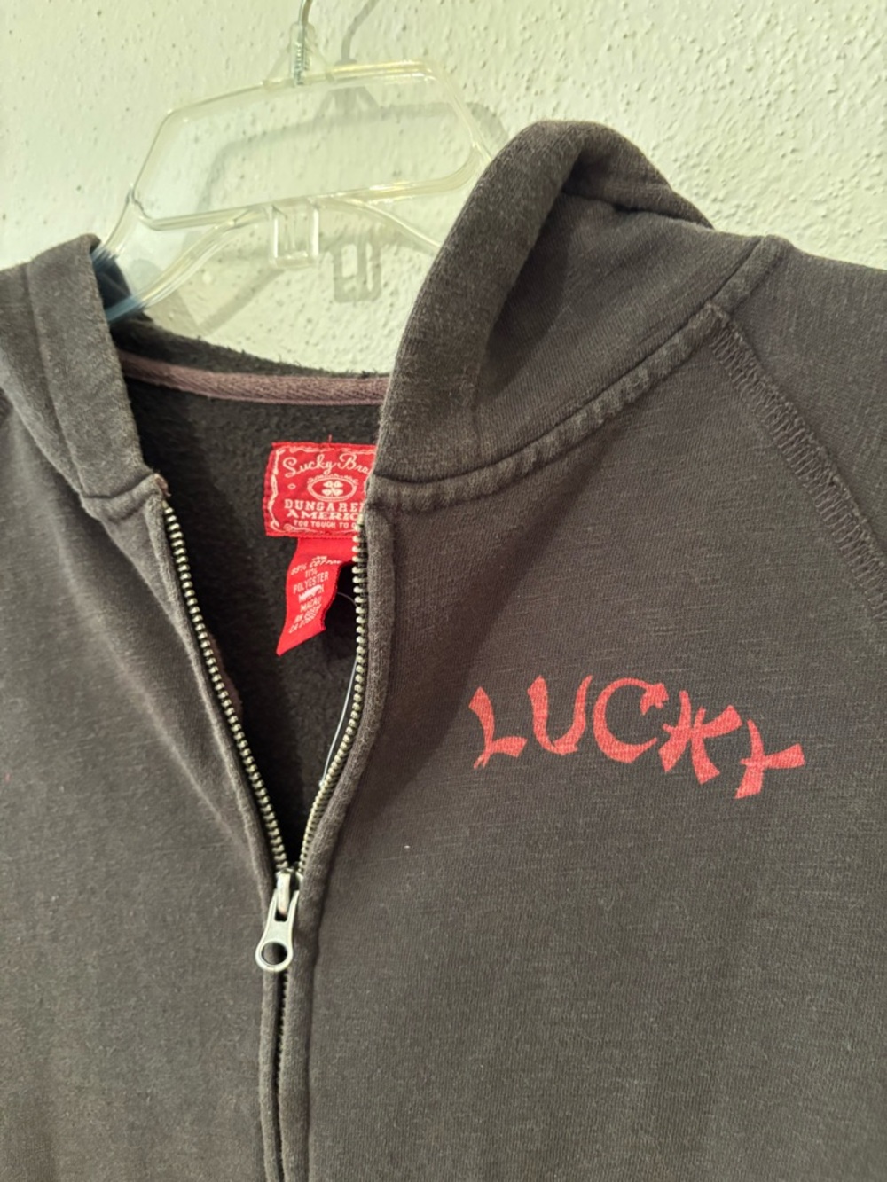 Y2K Lucky Brand Zip Hoodie - Picture 2 of 5